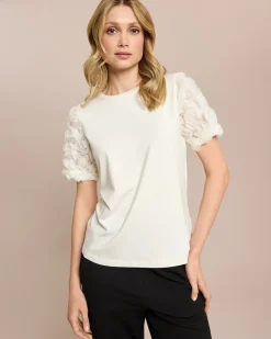 Online Shirt mit Rosendetails am Ärmel Shirts & Tops