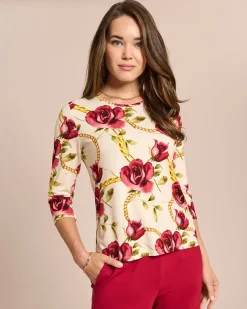 New Shirt mit Rosen-Kettendruck Shirts & Tops