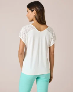 Hot Shirt mit Schulterdekor Shirts & Tops