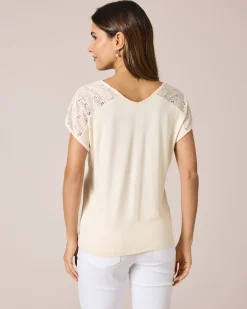 Hot Shirt mit Schulterdekor Shirts & Tops