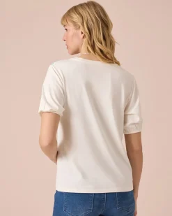 Shirt mit Smok-Detail Shirts & Tops