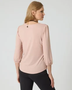 Outlet Shirt mit Smok-Einsatz Shirts & Tops