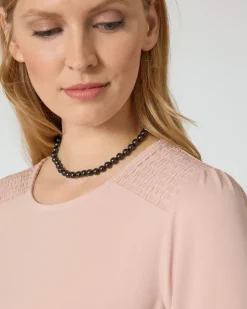 Outlet Shirt mit Smok-Einsatz Shirts & Tops