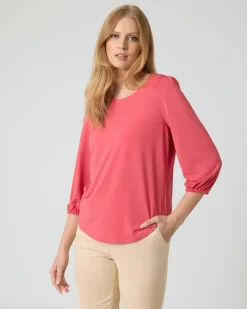 Outlet Shirt mit Smok-Einsatz Shirts & Tops