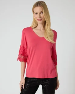 New Shirt mit Spitze Shirts & Tops