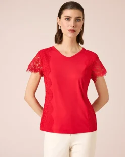 Sale Shirt mit Spitze Shirts & Tops