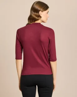 Outlet Shirt mit Spitze und Stehkragen Shirts & Tops