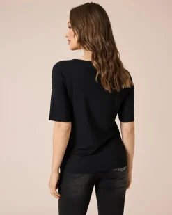 Outlet Shirt mit Spitzenbesatz Shirts & Tops