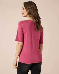 Outlet Shirt mit Spitzenbesatz Shirts & Tops