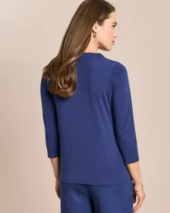 Clearance Shirt mit Stickerei und Applikation Shirts & Tops