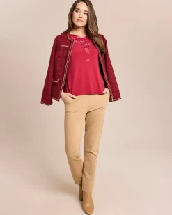 Clearance Shirt mit Stickerei und Applikation Shirts & Tops