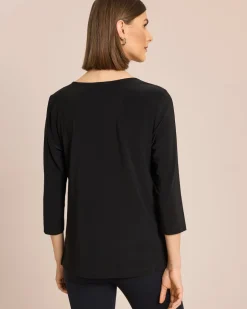 Clearance Shirt mit Strassdeko und Falten Shirts & Tops