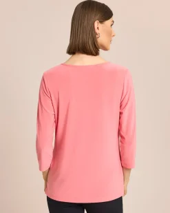 Clearance Shirt mit Strassdeko und Falten Shirts & Tops