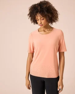 Clearance Shirt mit Strasssteinen Shirts & Tops