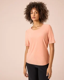 Clearance Shirt mit Strasssteinen Shirts & Tops