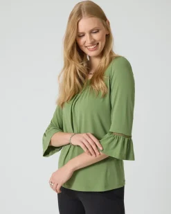 Clearance Shirt mit Trompetenärmel Shirts & Tops