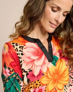 Outlet Shirt mit Tunika-Ausschnitt Shirts & Tops