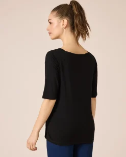 New Shirt mit U-Boot-Ausschnitt Shirts & Tops