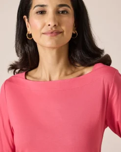 New Shirt mit U-Boot-Ausschnitt Shirts & Tops