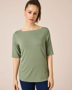 New Shirt mit U-Boot-Ausschnitt Shirts & Tops