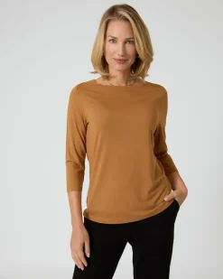 New Shirt mit U-Boot-Ausschnitt Shirts & Tops