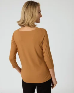 New Shirt mit U-Boot-Ausschnitt Shirts & Tops