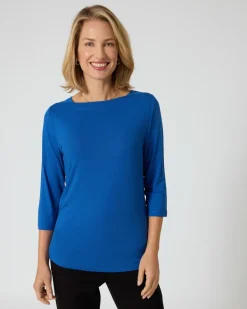 New Shirt mit U-Boot-Ausschnitt Shirts & Tops