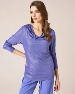 Outlet Shirt mit Wasserfallausschnitt Shirts & Tops