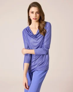 Outlet Shirt mit Wasserfallausschnitt Shirts & Tops