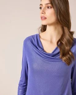 Outlet Shirt mit Wasserfallausschnitt Shirts & Tops