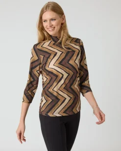 Discount Shirt mit Zick-Zack-Print Shirts & Tops