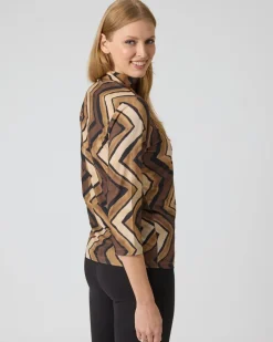 Discount Shirt mit Zick-Zack-Print Shirts & Tops