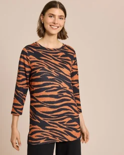 New Shirt Strick-Optik Animal Shirts & Tops