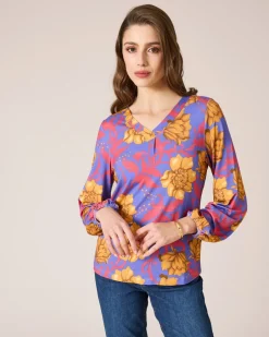 Online Shirtbluse mit Blumen-Print Shirts & Tops