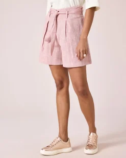 Discount Shorts mit Leinen-Anteil Hosen