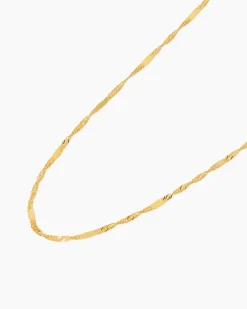 Sale Singapurkette, gespiegelt Halsketten & Colliers