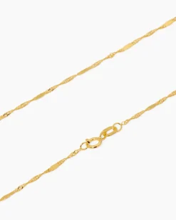 Sale Singapurkette, gespiegelt Halsketten & Colliers