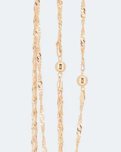 Clearance Singapurketten Set mit Magnetverschluss Halsketten & Colliers