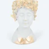 Clearance Skulptur-Blumentopf "Kopf mit Goldornamenten" Dekoration