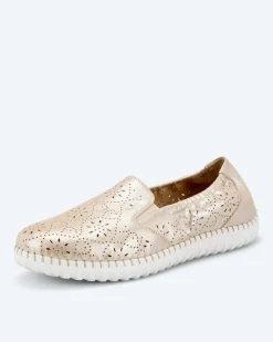 Discount Slipper mit Lochmuster Schuhe