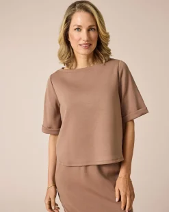 Clearance Soft Sweat Boxy Shirt Shirts & Tops