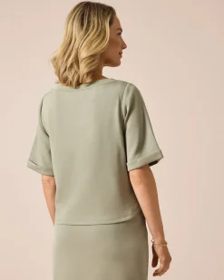 Clearance Soft Sweat Boxy Shirt Shirts & Tops