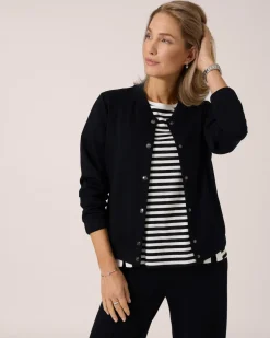 Clearance Soft Sweat Jacke mit Druckknöpfen Jacken & Mäntel