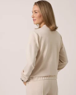 Clearance Soft Sweat Jacke mit Druckknöpfen Jacken & Mäntel