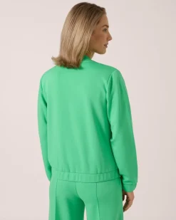 Clearance Soft Sweat Jacke mit Druckknöpfen Jacken & Mäntel