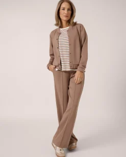 Clearance Soft Sweat Jacke mit Druckknöpfen Jacken & Mäntel