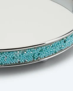 Best Spiegeltablett mit Perlen Dekoration
