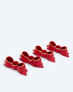 Sale Stabkerzenhalter Schleife, 4tlg. Dekoration