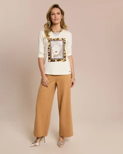 Outlet Statementshirt mit Skizze Shirts & Tops