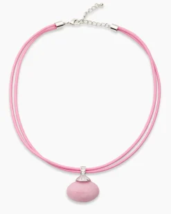 Best Stein-Collier mit Textilband Halsketten & Colliers